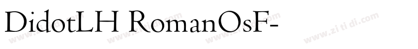 DidotLH RomanOsF字体转换